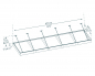 Preview: Palram-Canopia Tür Vordach SOPHIA XL 4.7x1.4 (471x140x17cm) 4mm Acryl/klar